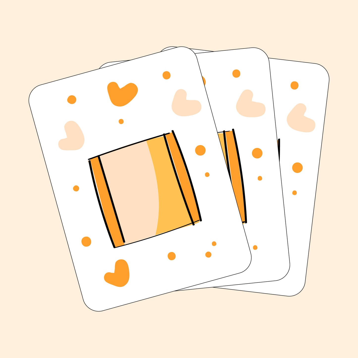 Cioccolatini su cartoncino