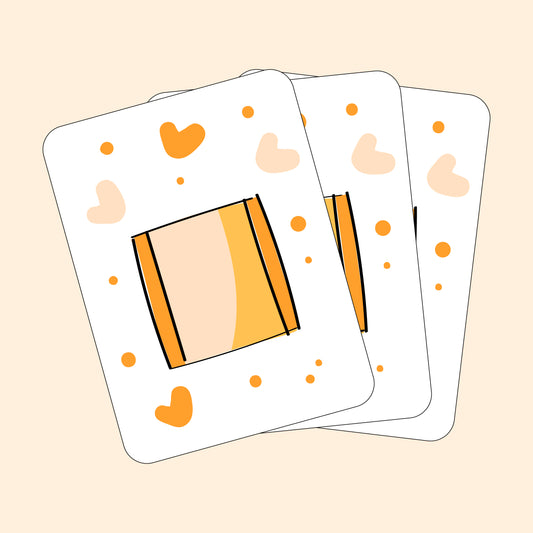 Cioccolatini su cartoncino